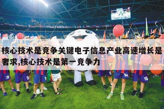 核心技术是竞争关键电子信息产业高速增长是奢求,核心技术是第一竞争力