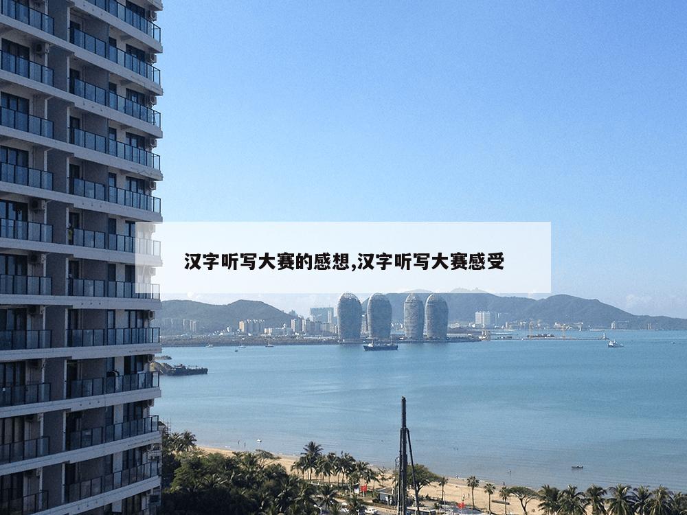 汉字听写大赛的感想,汉字听写大赛感受