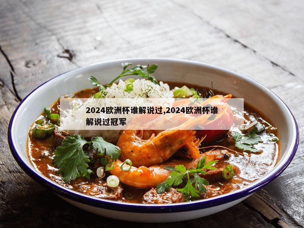 2024欧洲杯谁解说过,2024欧洲杯谁解说过冠军